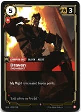 Draven - Showboat [OGN-028/298] Rare Origins Riftbound League of Legends Trad...