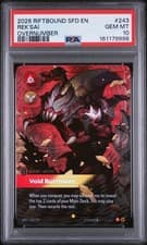2026 RIFTBOUND LEAGUE OF LEGENDS SPIRITFORGED 243 REK'SAI VOID BURROWER PSA 10