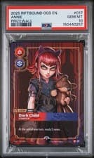 Riftbound ANNIE DARK CHILD #017 ORIGINS METAL PRIZEWALL PROMO PSA 10 CGC BGS