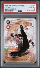 2025 Riftbound Origins Lee Sin Blind Monk Overnumbered PSA 10 Gem Mint #304/298