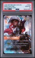 2025 RIFTBOUND ORIGINS 162a MISS FORTUNE CAPTAIN ALTERNATE ART - PSA 10