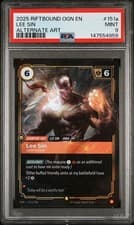 2025 RIFTBOUND: LEAGUE OF LEGENDS OGN-ORIGINS #151A LEE SIN - CENTERED PSA 9