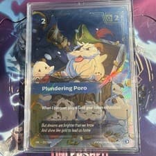 Riftbound Unleashed Plundering Poro Overnumbered 222/219 English 