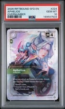 2026 RIFTBOUND: SPIRITFORGED SFD - 224/221 APHELIOS EXALTED OVERNUMBER PSA 10
