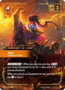 Jax, Unrelenting