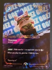Riftbound Teemo Champion Unit OGN Promo Foil 197b/298 2025 GG EZ