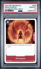 RIFTBOUND 2024 LEAGUE OF LEGENDS PROJECT K TRIAL (DECK) DISINTEGRATE PSA 10