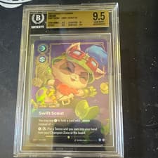 Teemo Swift Scout 307/298 Riftbound Origins Legend Foil Beckett BGS 9.5