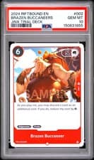 2024 RIFTBOUND: LEAGUE OF LEGENDS JINX TRIAL DECK #002 BRAZEN BUCCANEERS PSA 10