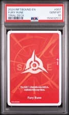 2024 RIFTBOUND: LEAGUE OF LEGENDS TRIAL DECKS #007 FURY RUNE PSA 10