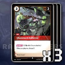 Chemtech Enforcer 003/298 x3 Common Origins RIFTBOUND