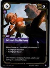 Minah Swiftfoot 111/166 Foil Vendetta Riftbound R NM/M