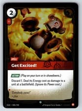 GET EXCITED! 008/298 FOIL ORIGINS RIFTBOUND NM