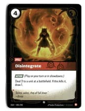 Riftbound Disintegrate OGN 005/298 Foil
