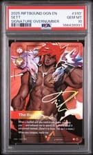 Riftbound Sett English Ogn-Origins 310* Signature Overnumber Gem Mint PSA 10