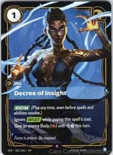 DECREE OF INSIGHT 061/166 RIFTBOUND FOIL NM/M