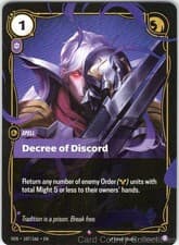 DECREE OF DISCORD 107/166 RIFTBOUND FOIL NM/M