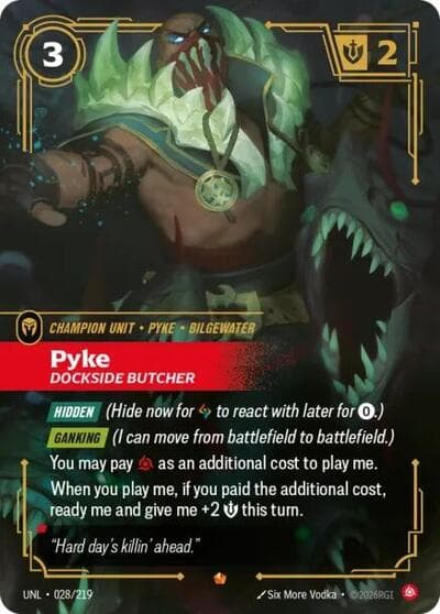 Pyke, Dockside Butcher